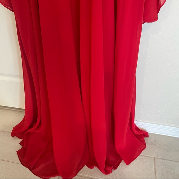 Meghan LA Lilypad Red Maxi Dress - Picture 6 of 11